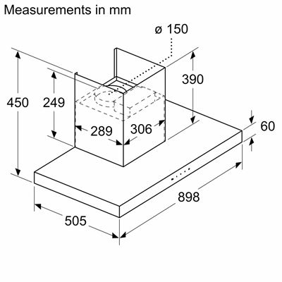 Máy hút mùi Bosch DWBM98G50B