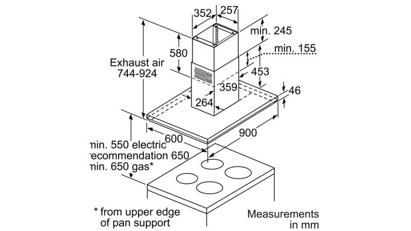 Bosch MÁY HÚT MÙI ĐẢO HMH.DIB091E51 90CM