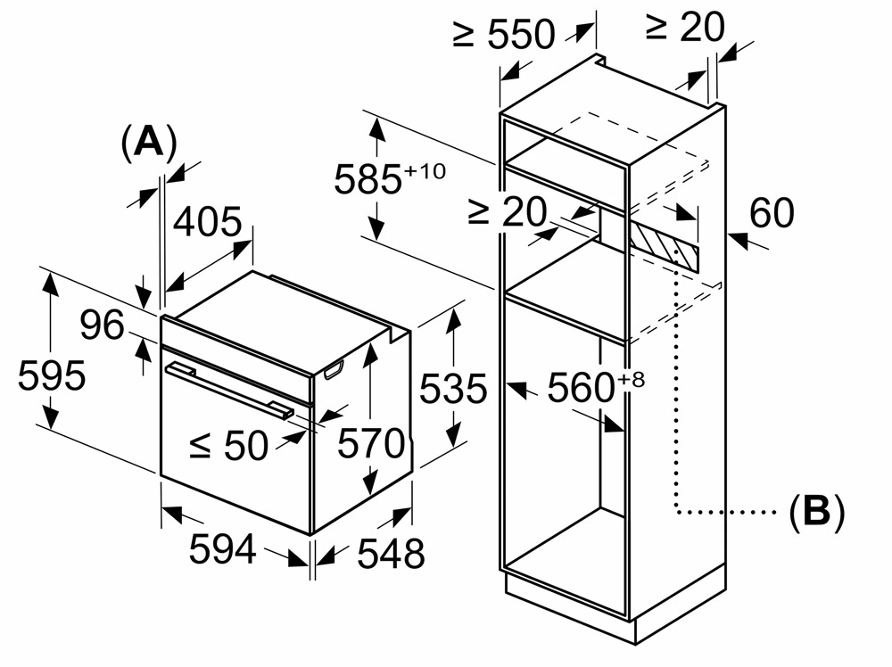 LÒ NƯỚNG ÂM TỦ BOSCH Serie 4 - HMH.HBA534EB0K