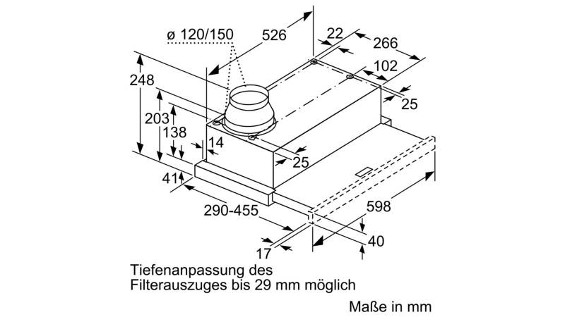 MÁY HÚT MÙI Bosch ÂM TỦ HMH.DFL064W53B 60CM