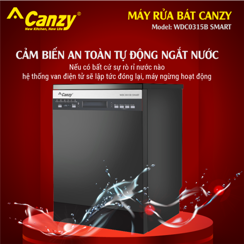 Máy rửa bát Canzy WDC3015B SMART