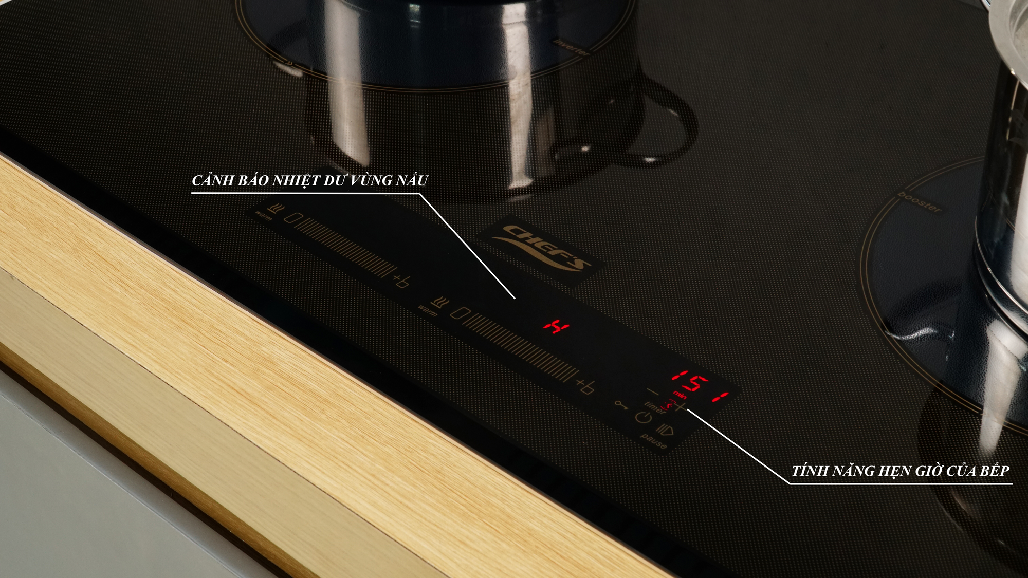 Chef's Bếp từ đôi EH-DIH888S