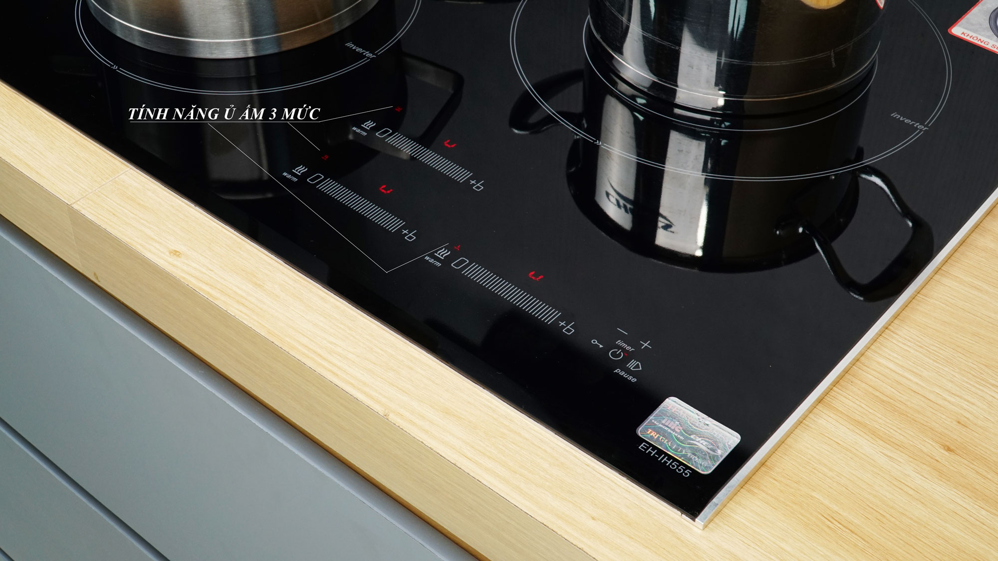 Chef's Bếp từ ba EH-IH555
