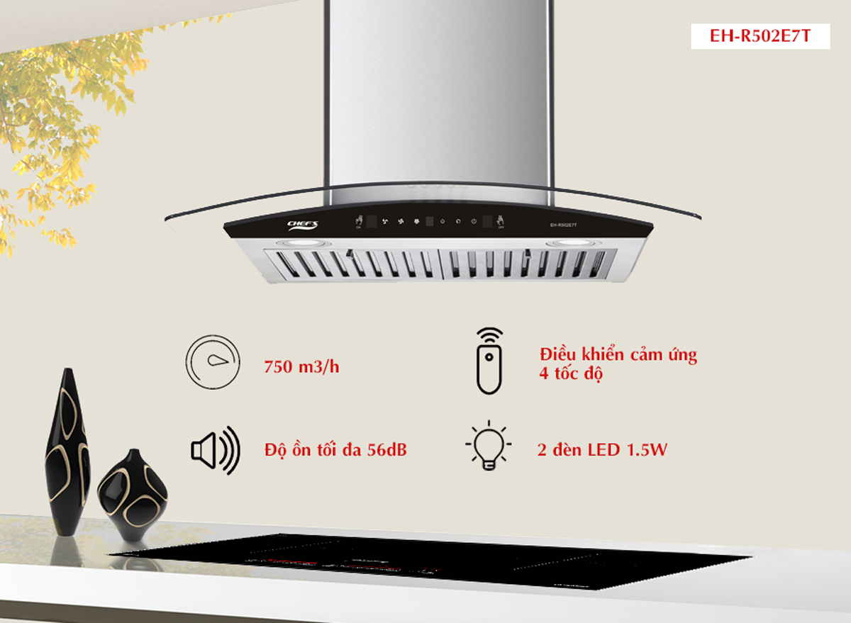 Chef's Máy hút mùi EH-R502E7T