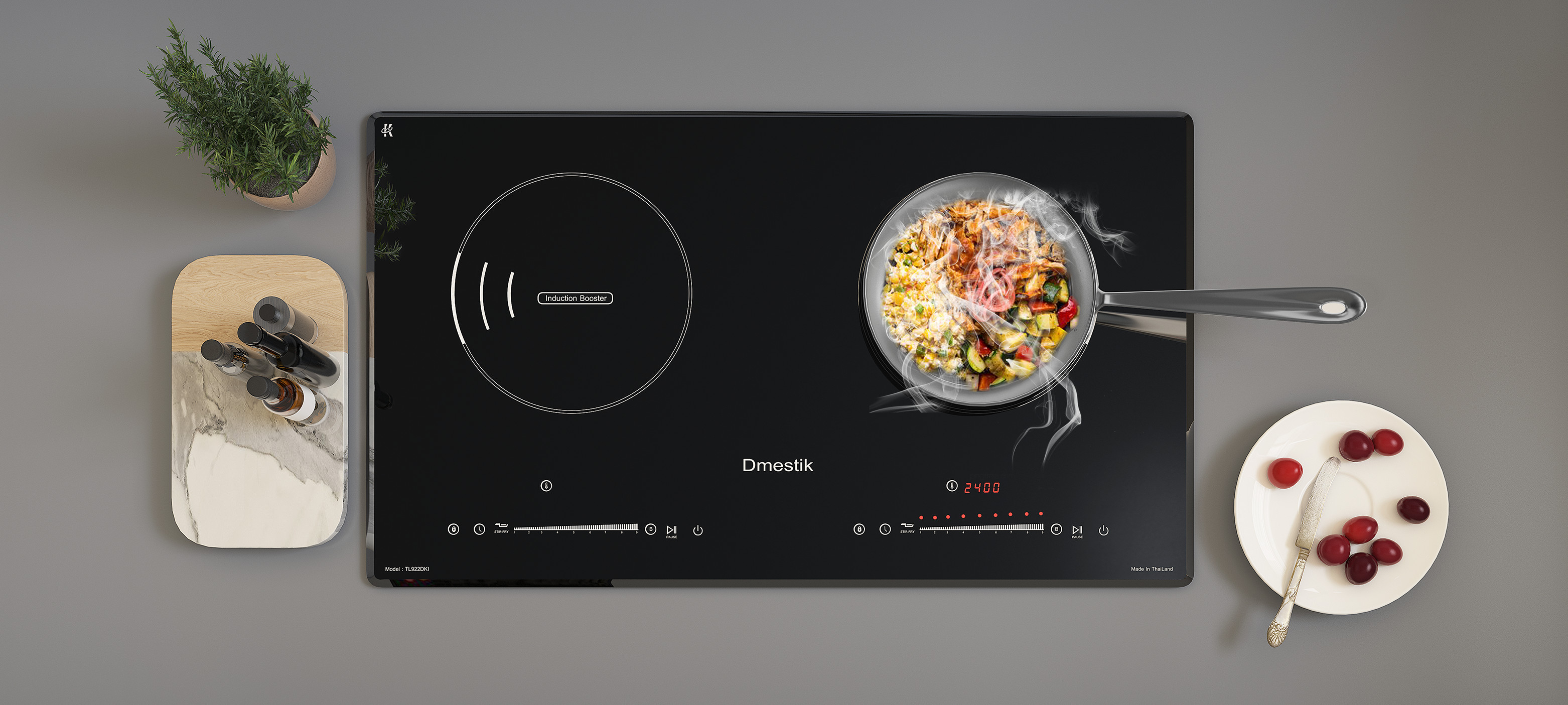 BẾP TỪ ĐÔI D'MESTIK TL922 DKI