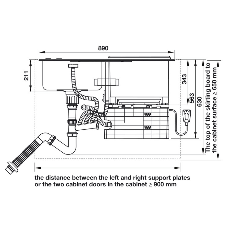Bếp điện từ Hafele kết hợp hút mùi, 2 vùng nấu từ, 1 vùng nấu điện, điều khiển cảm ứng, 80 cm HC-IHH80A
