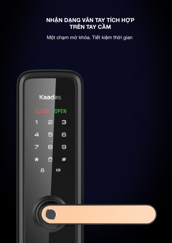 Khóa cửa vân tay tiên tiến Kaadas L7