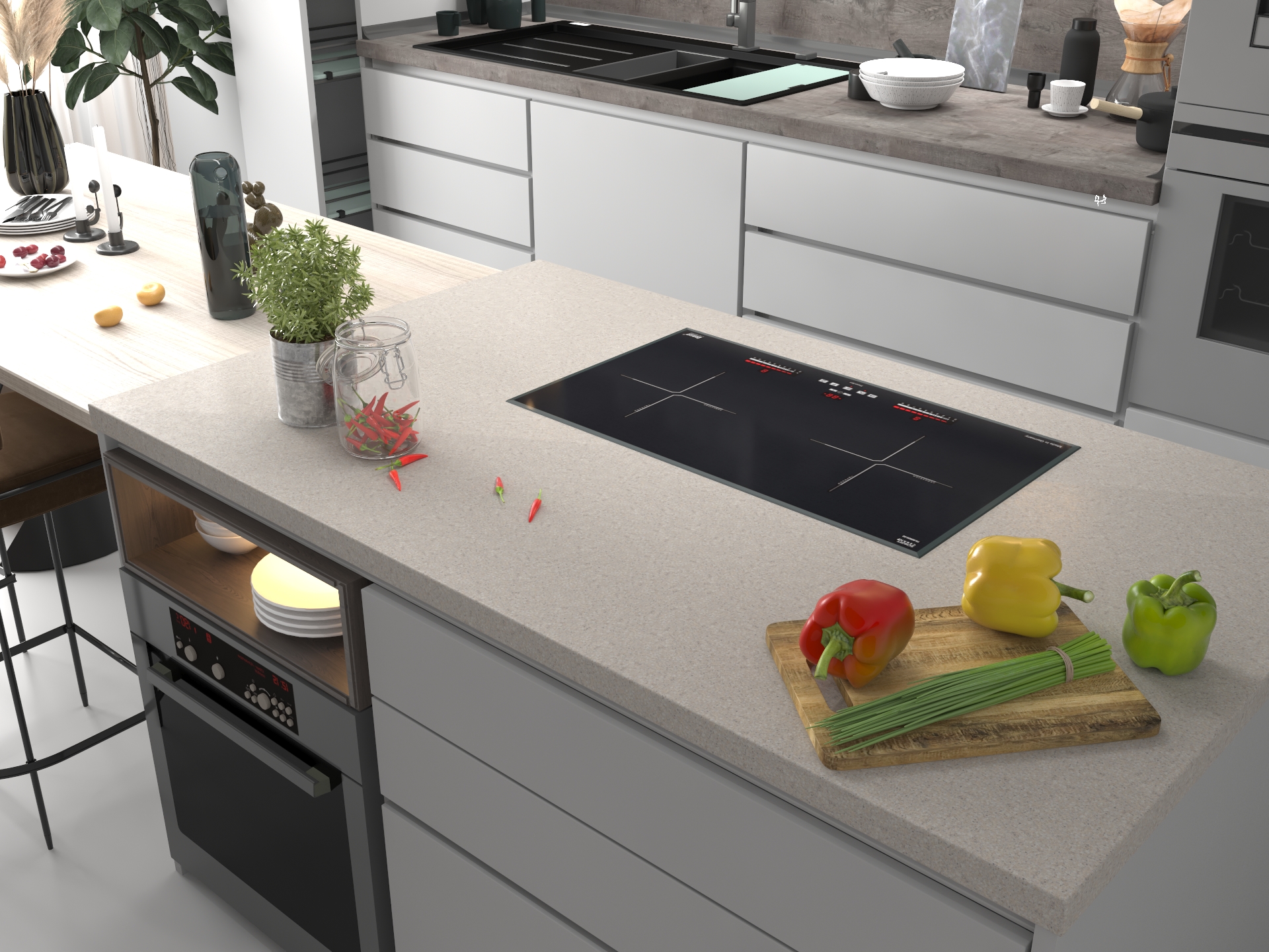 Bếp từ đôi Lorca LCI-809D