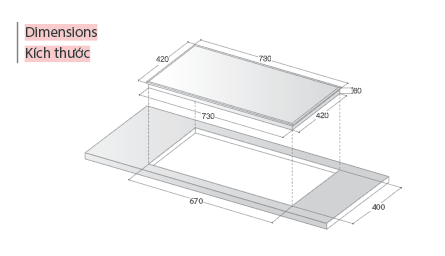 Bếp từ đôi Lorca LCI 888S