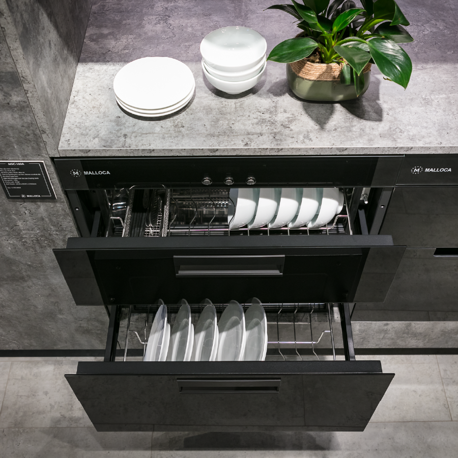 Máy sấy chén dĩa âm tủ Malloca MSC-100A