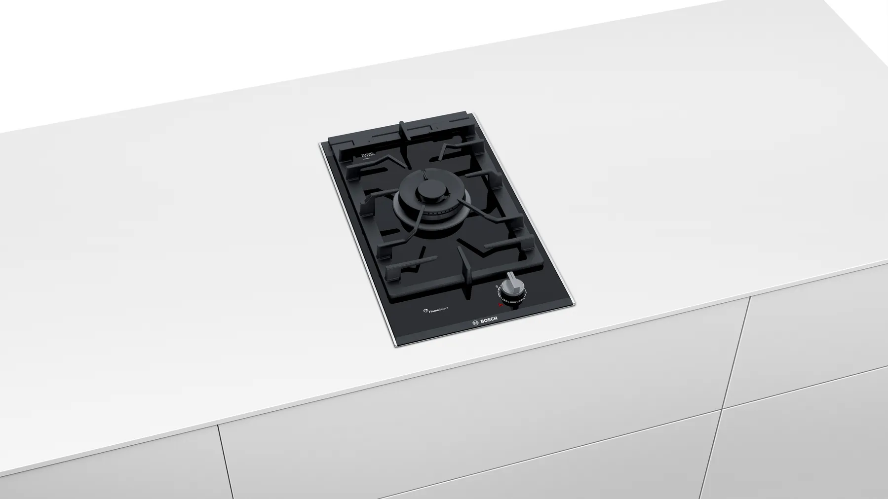Series 8 Bosch Bếp gas Domino 30 cm Gốm sứ, Màu đen 2