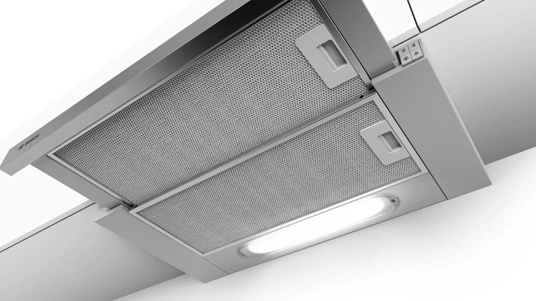 Series 4 Bosch 085BMKGIS9 Máy hút mùi âm tủ 60 cm Màu bạc