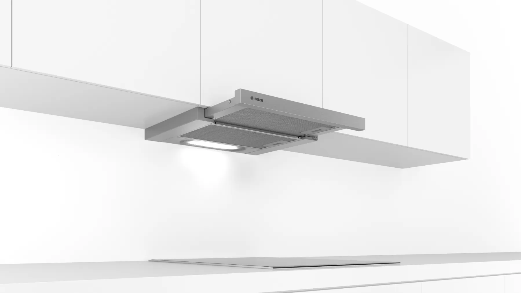 Series 4 Bosch 085BMKGIS9 Máy hút mùi âm tủ 60 cm Màu bạc