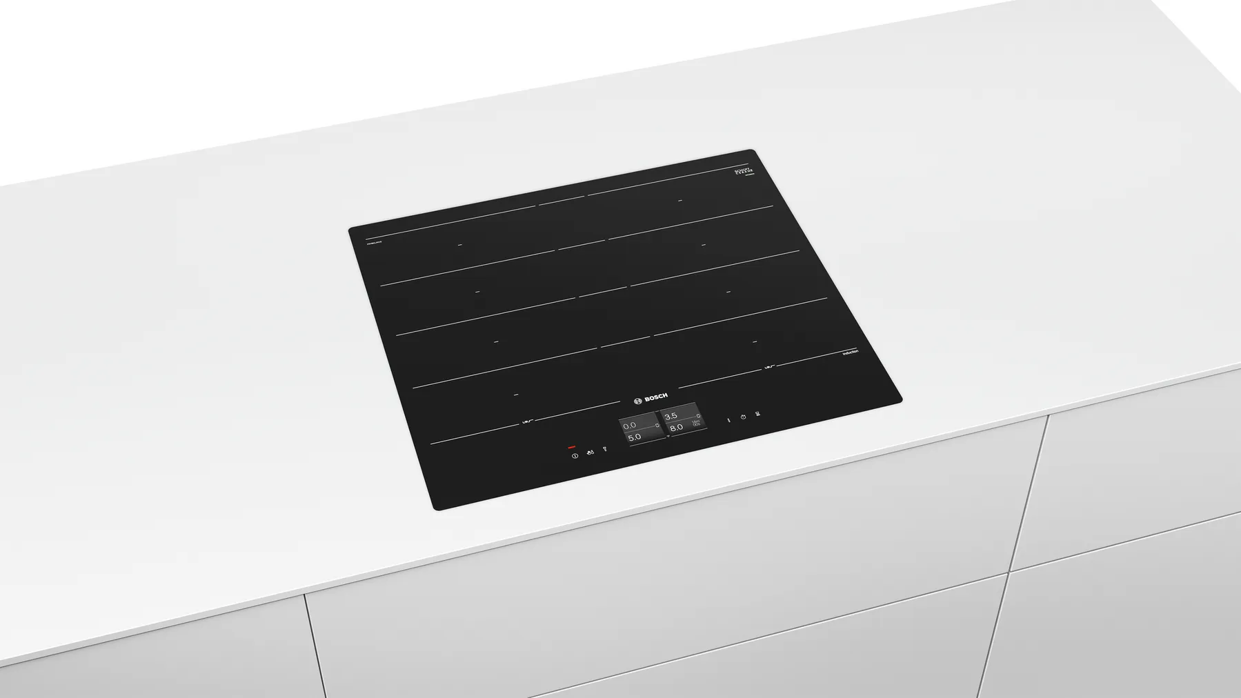 Series 8 Bếp từ đa vùng nấu Bosch 60 cm Màu đen, flush mount