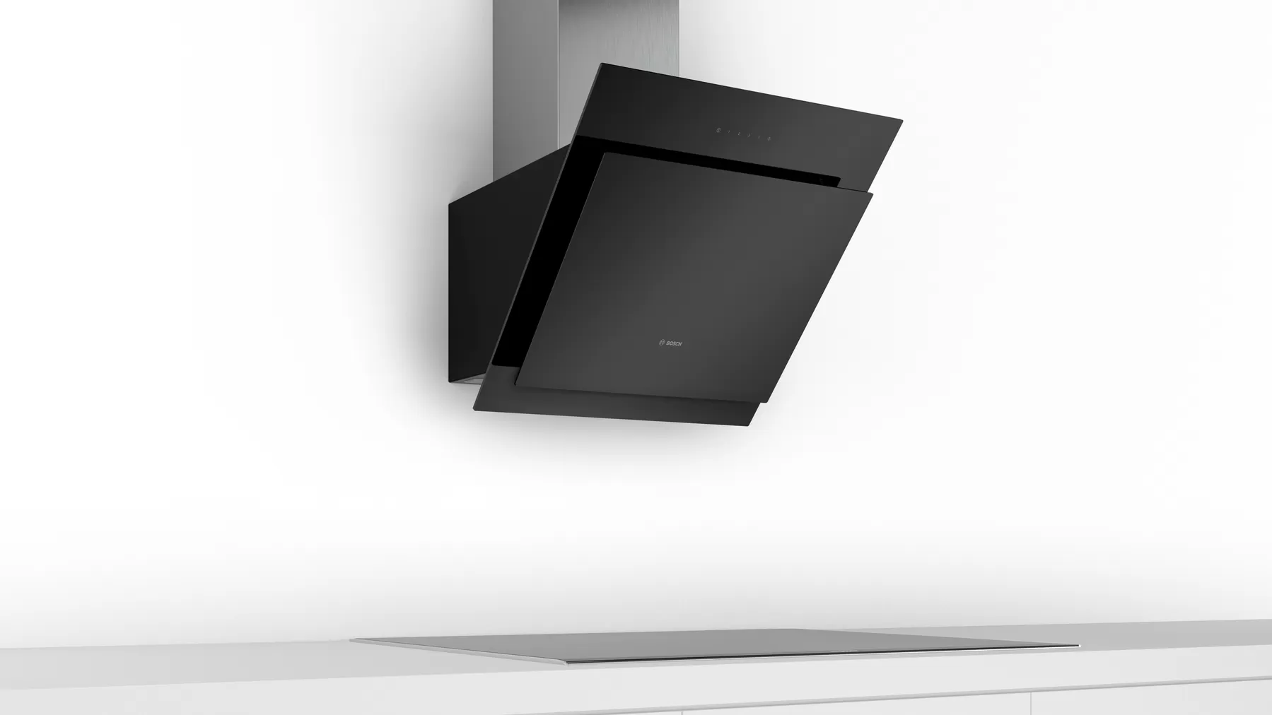 Series 4 Bosch Máy hút mùi áp tường 60 cm Vòm kính đen