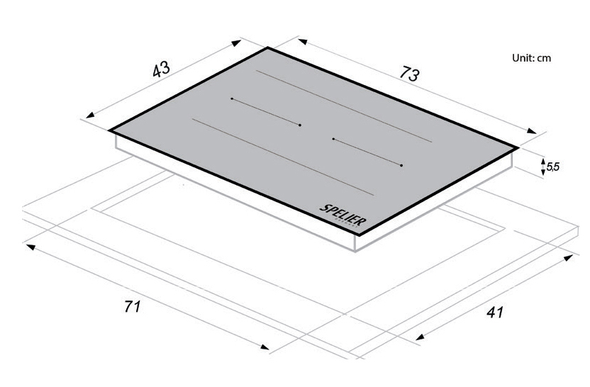 Spelier BẾP TỪ ĐÔI SPE – IC1188