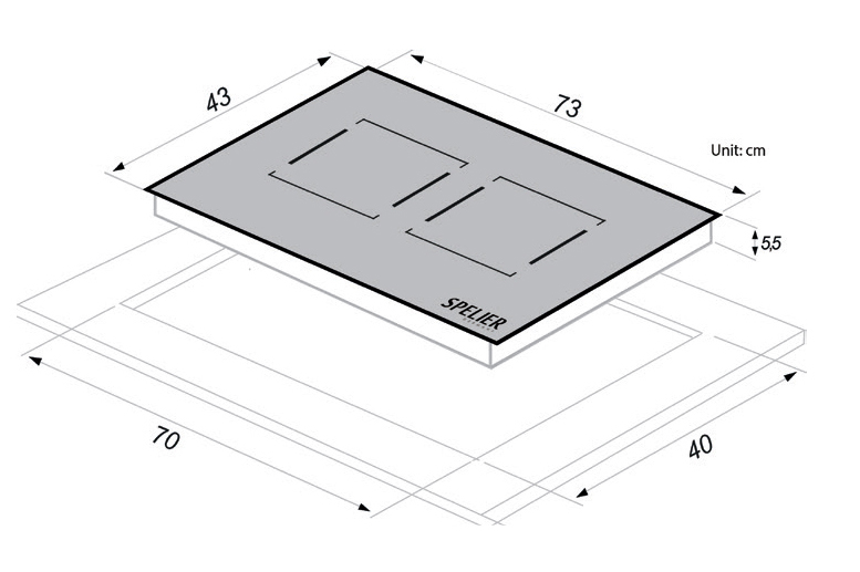 Spelier BẾP TỪ ĐÔI SPM – 528I PLUS