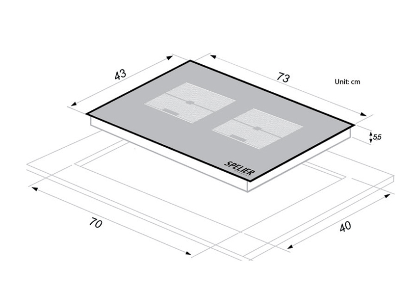 BẾP TỪ ĐÔI Spelier SPM-T75K PLUS