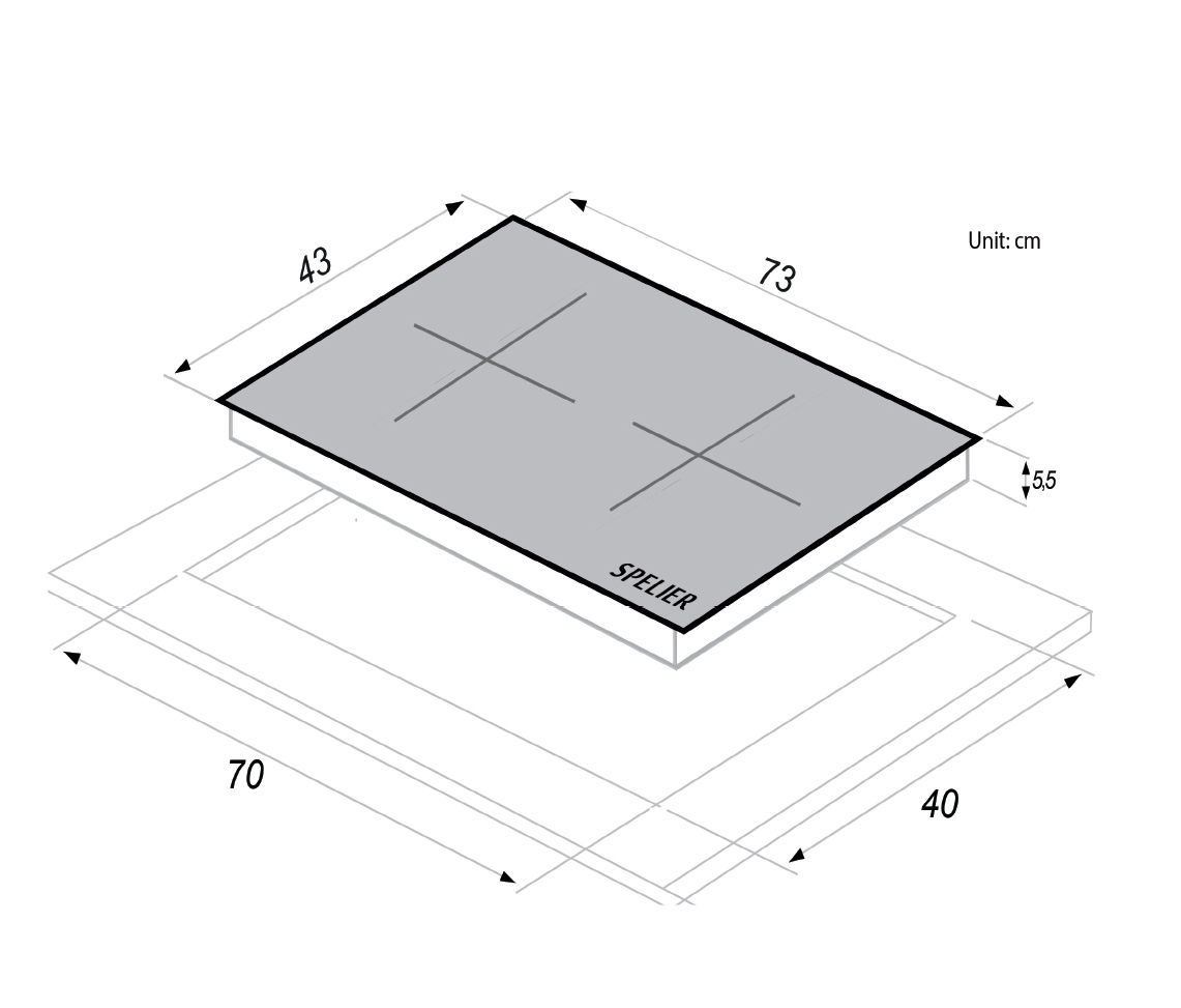 BẾP TỪ ĐÔI Spelier SPM- 868I