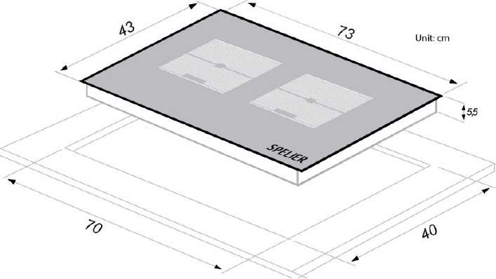 BẾP TỪ ĐÔI Spelier SPM 888V