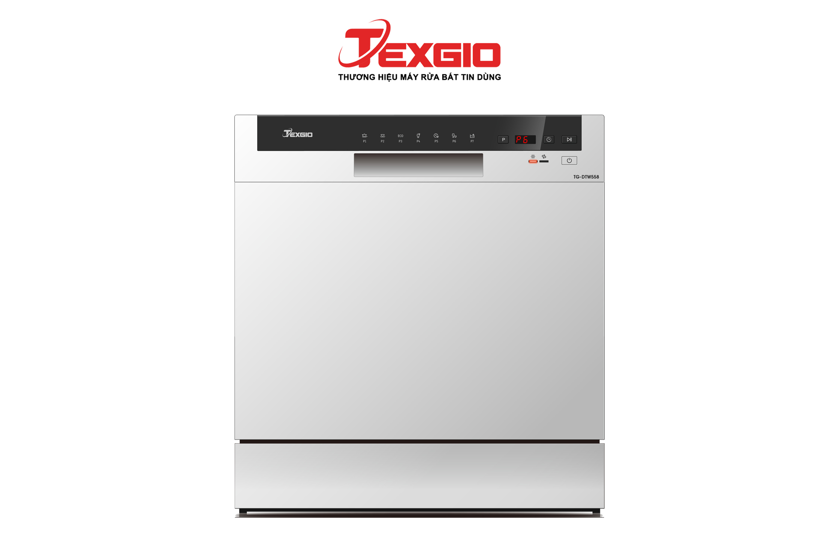 Texgio Dishwasher TG-DTW558 - 8 Bộ Tự Vệ Sinh Máy