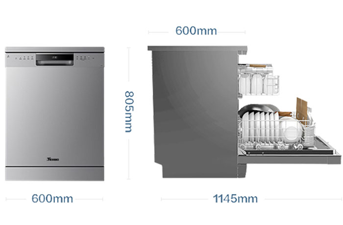 Texgio Dishwasher TG20H775G - 13 Bộ Rửa Siêu Tốc Turbo Speed